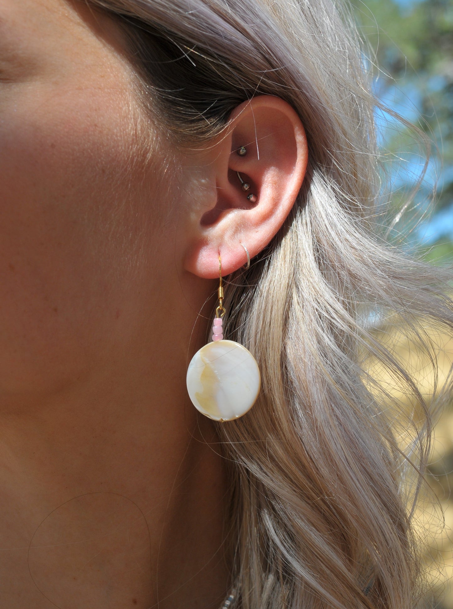 Classic abalone earrings