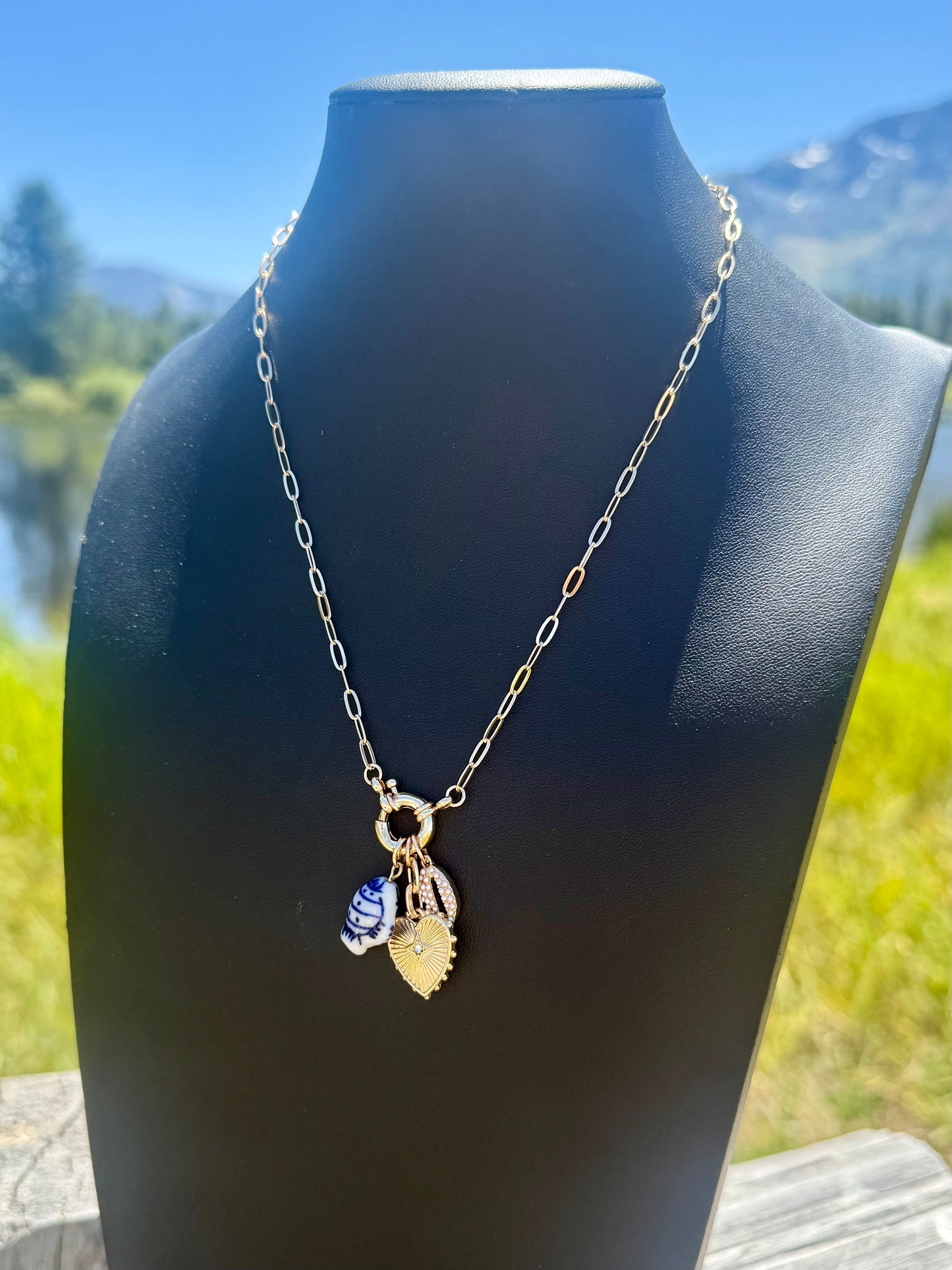 Charm Cluster Necklace