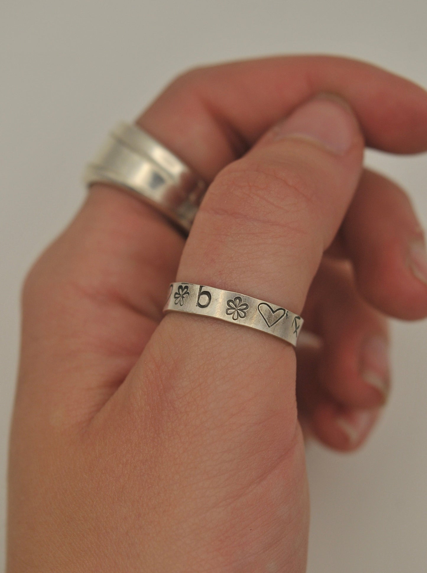 CUSTOM sterling silver band rings