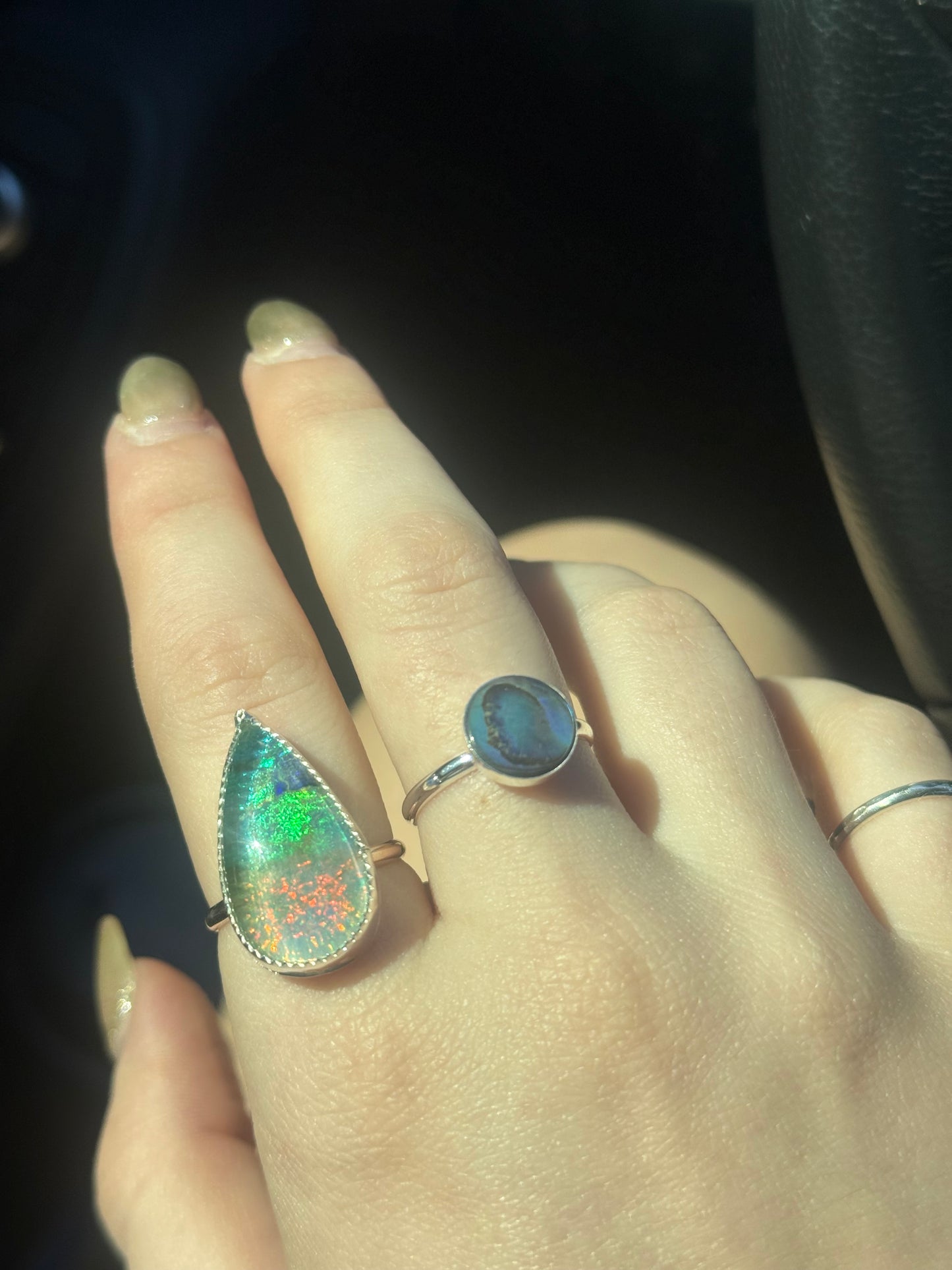 Galaxy Monarch Opal Ring - size 8