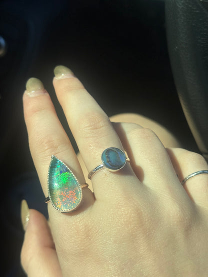Galaxy Monarch Opal Ring - size 8