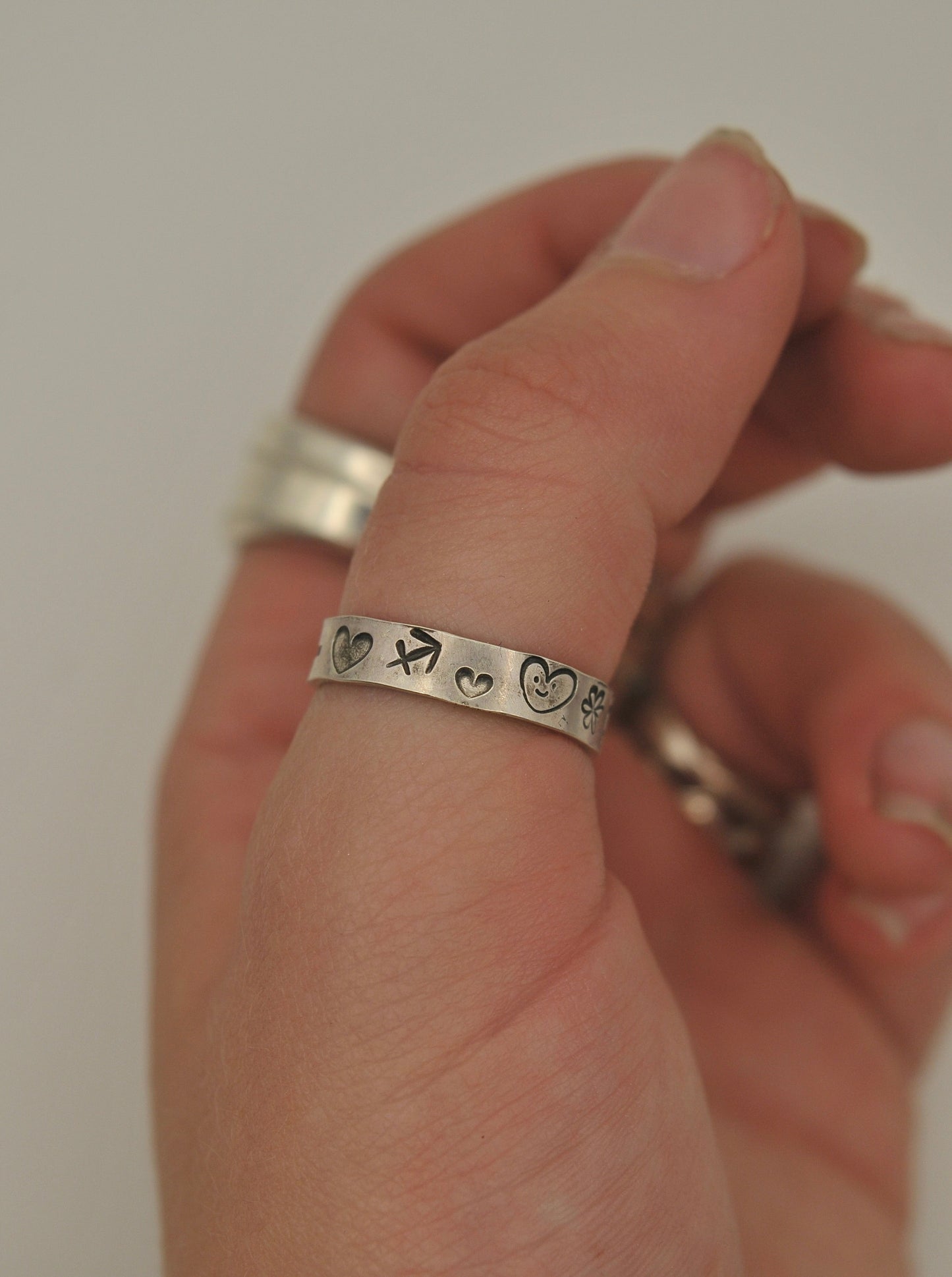 CUSTOM sterling silver band rings