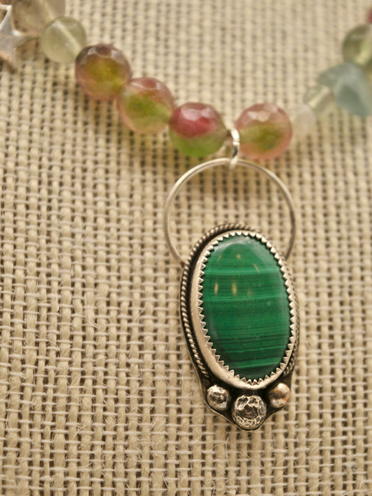 Malachite/fluorite dreamer necklace