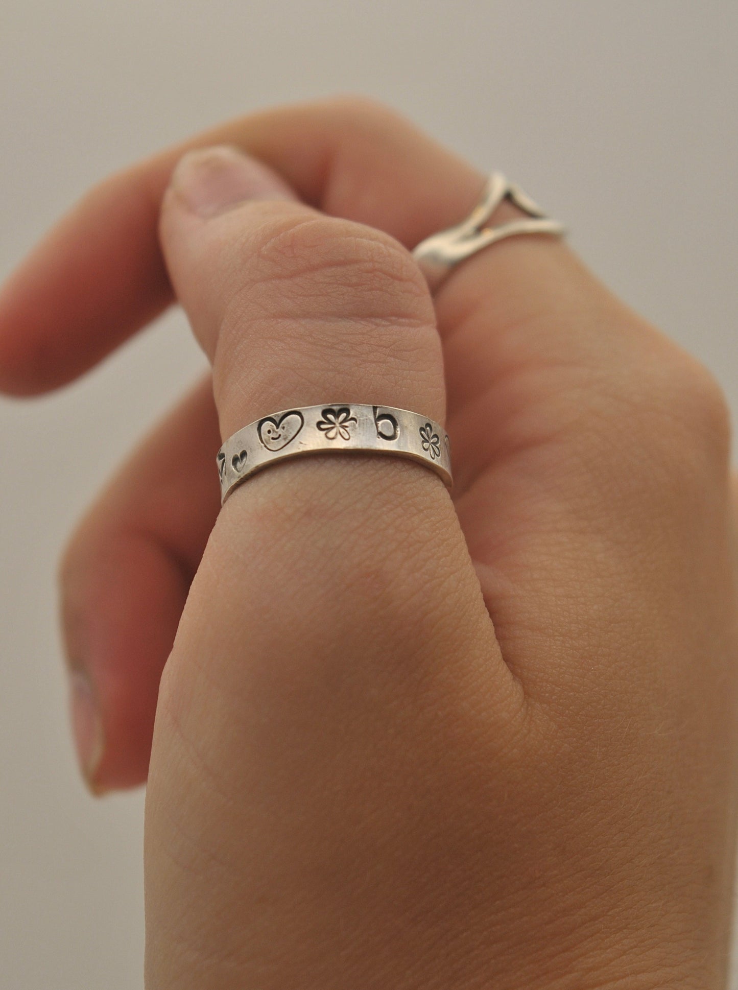 CUSTOM sterling silver band rings