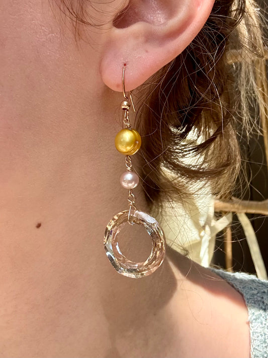 Golden Orbit Earrings