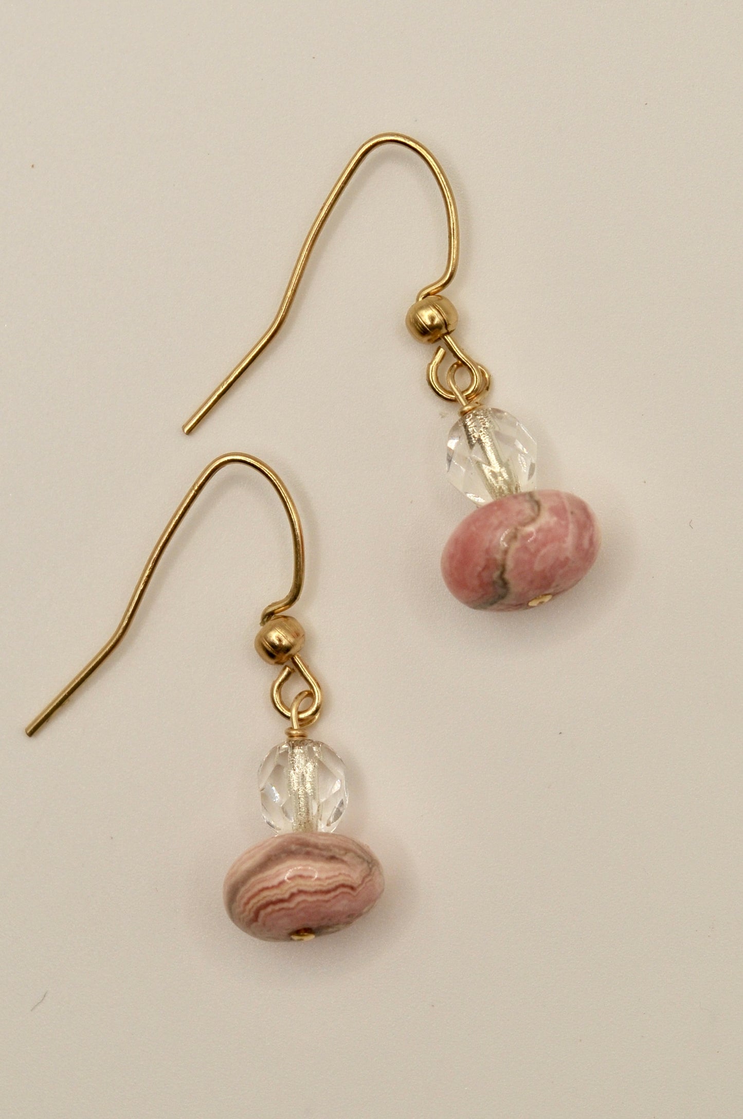 Rose Quartz Ripple Earrings