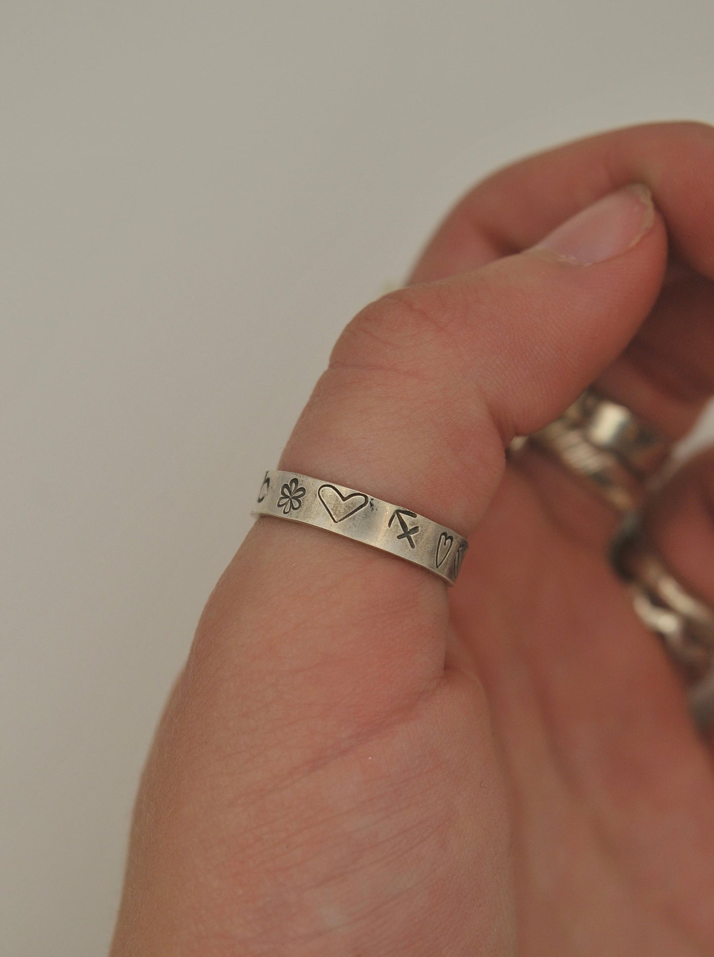 CUSTOM sterling silver band rings