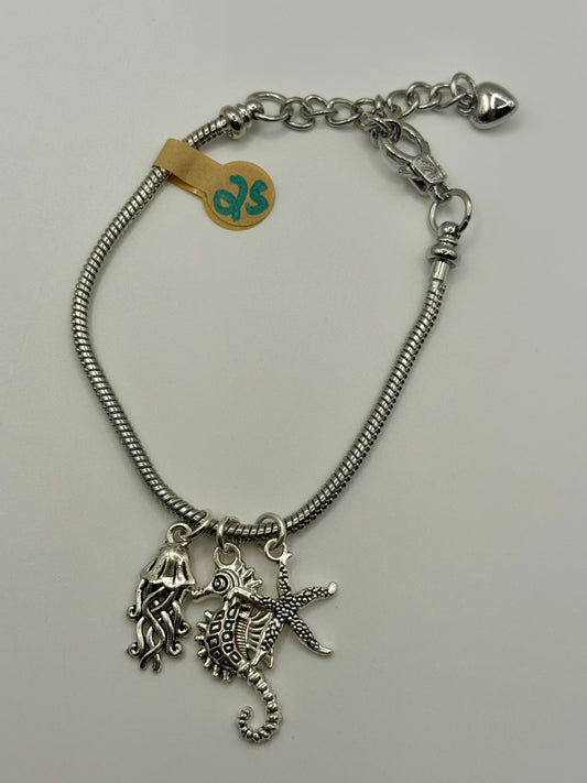 Ocean Trio Charm Bracelet